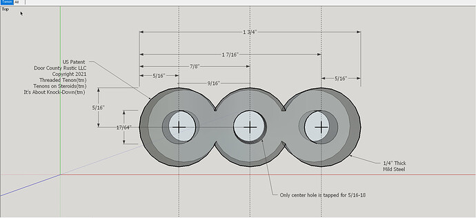 3-Hole Dimensioned Circles