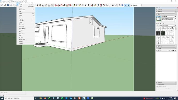 2022-12-01 17_21_56-measurements_7616072_garay.skp - SketchUp Pro 2022