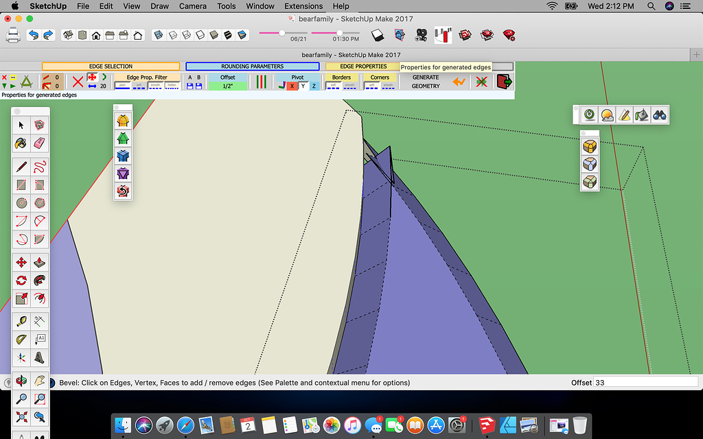 How can I smooth out my wonky Beveled edges? SketchUp SketchUp