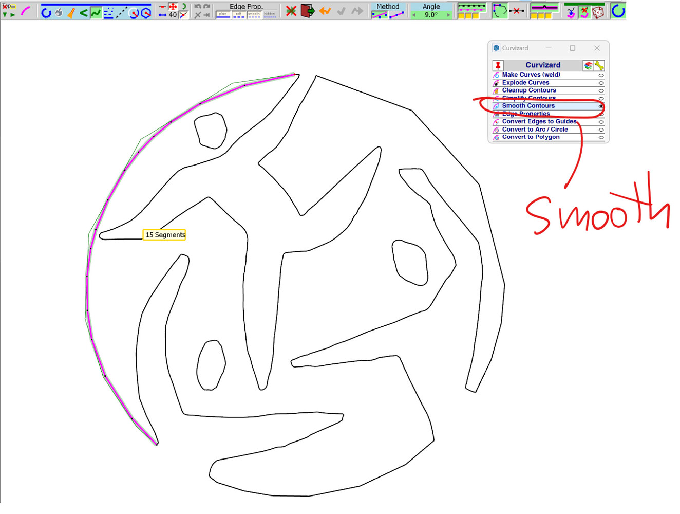 How to import "Smooth" curve DWG to SketchUp? SketchUp SketchUp