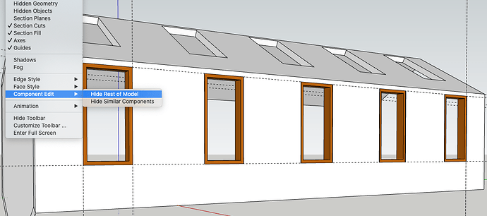 geometry with brown window frams and Hide Rest turned off