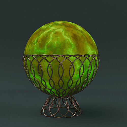 glowing globe