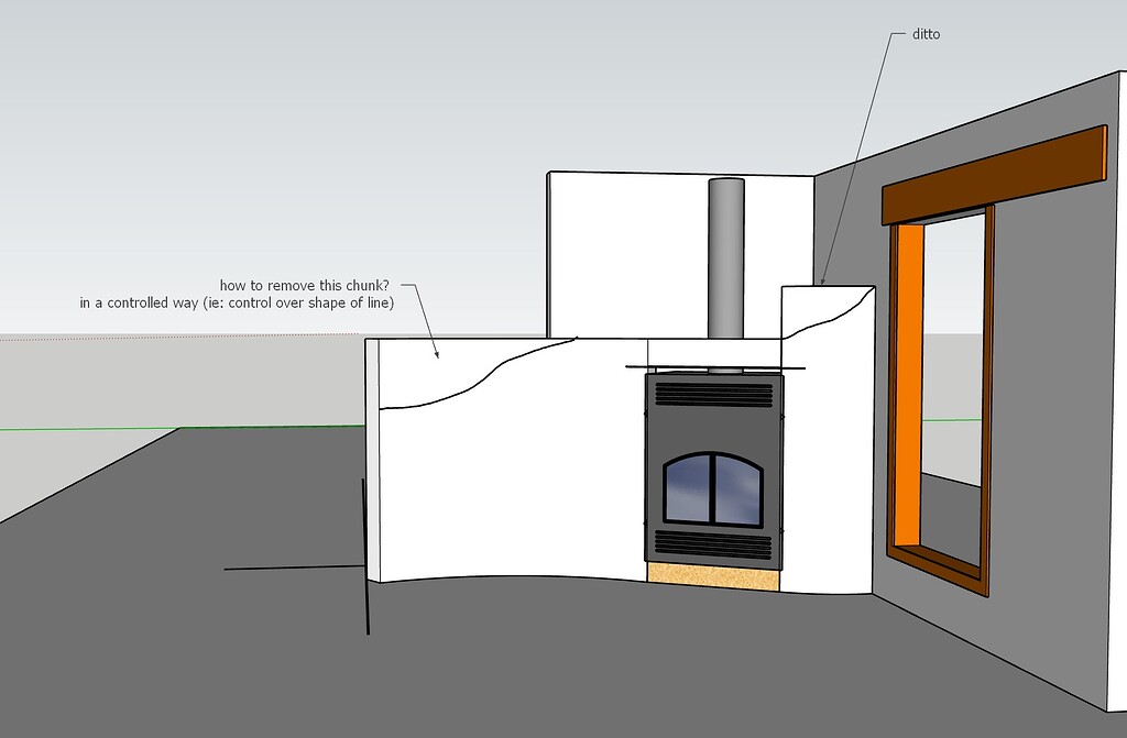 How to create an action similar to Push/Pull on a curved surface