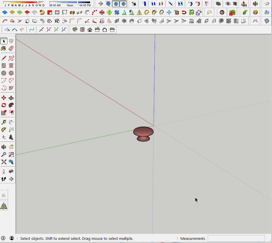 Changing an imported part from top view to front view SketchUp