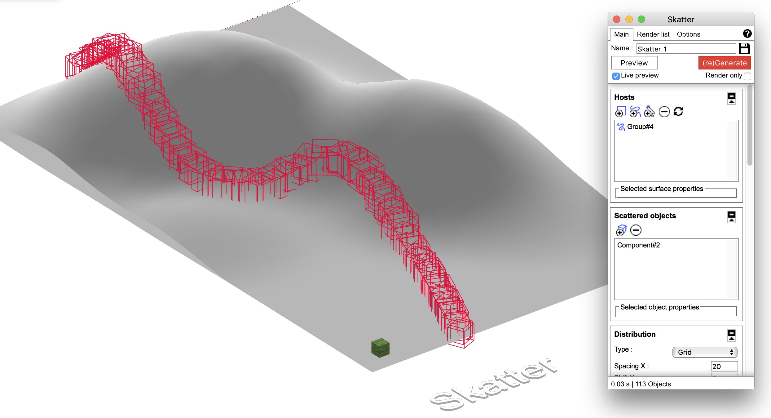 Creating long hedges following terrain - SketchUp - SketchUp Community