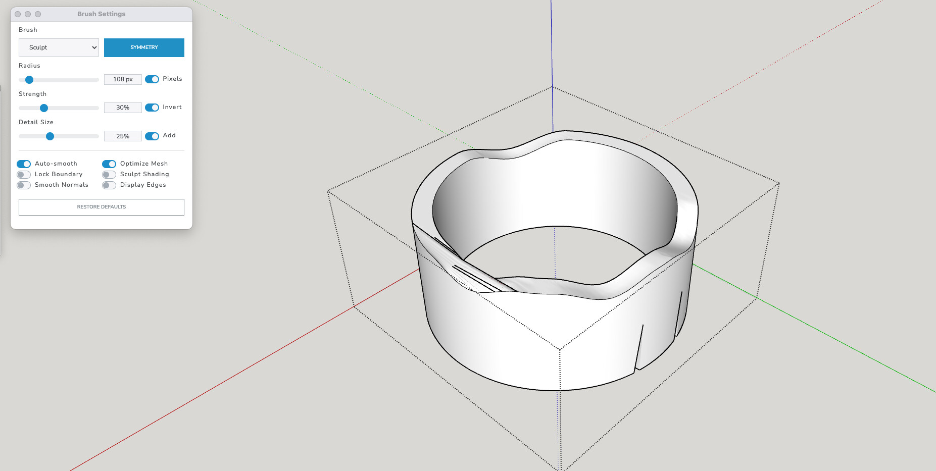 Trouble creating a cylindrical shape SketchUp SketchUp Community