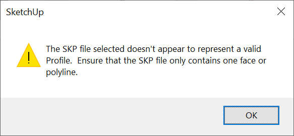 Profile Builder Invaild Profile Warning