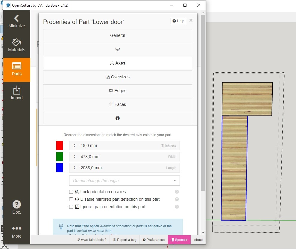 Is grain direction supposed to work that way? Extensions SketchUp