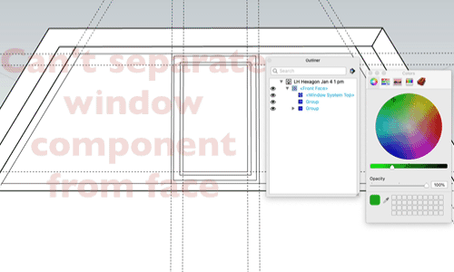 Can't separate window from face