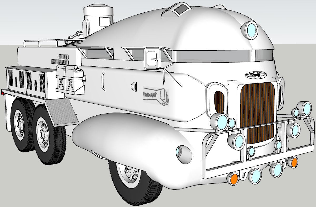 Modeling the Herkimer Battle Jitney from Mystery Men Live! Happenings