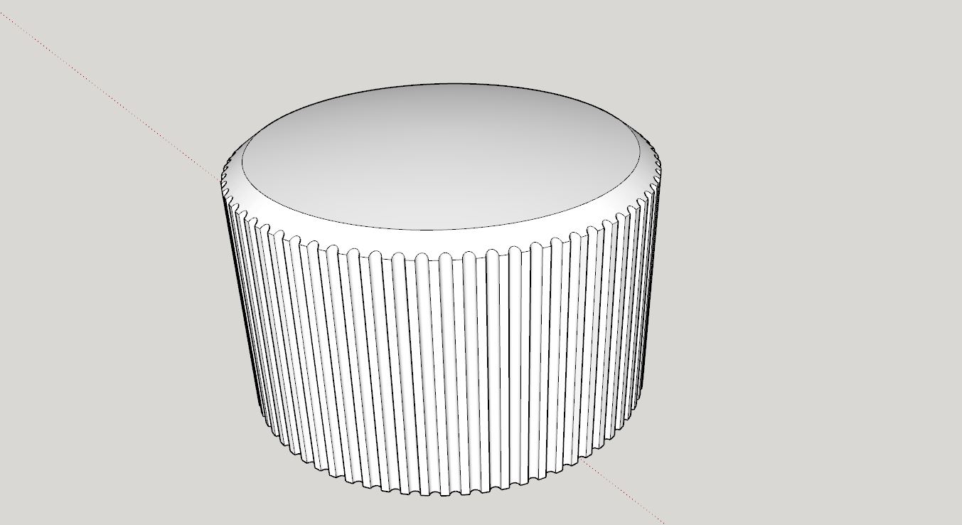 Vertical grooves in cylinder shape Requests & Discussion SketchUp