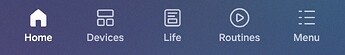SmartThings App  White screen disappeared when I pressed this area in the App