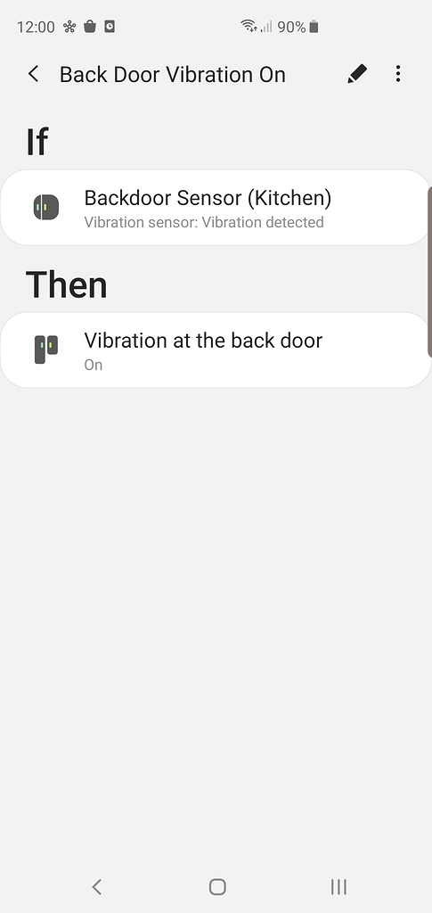 Vibration with door open - Automation Ideas - SmartThings Community