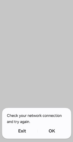SmartThings App  White screen