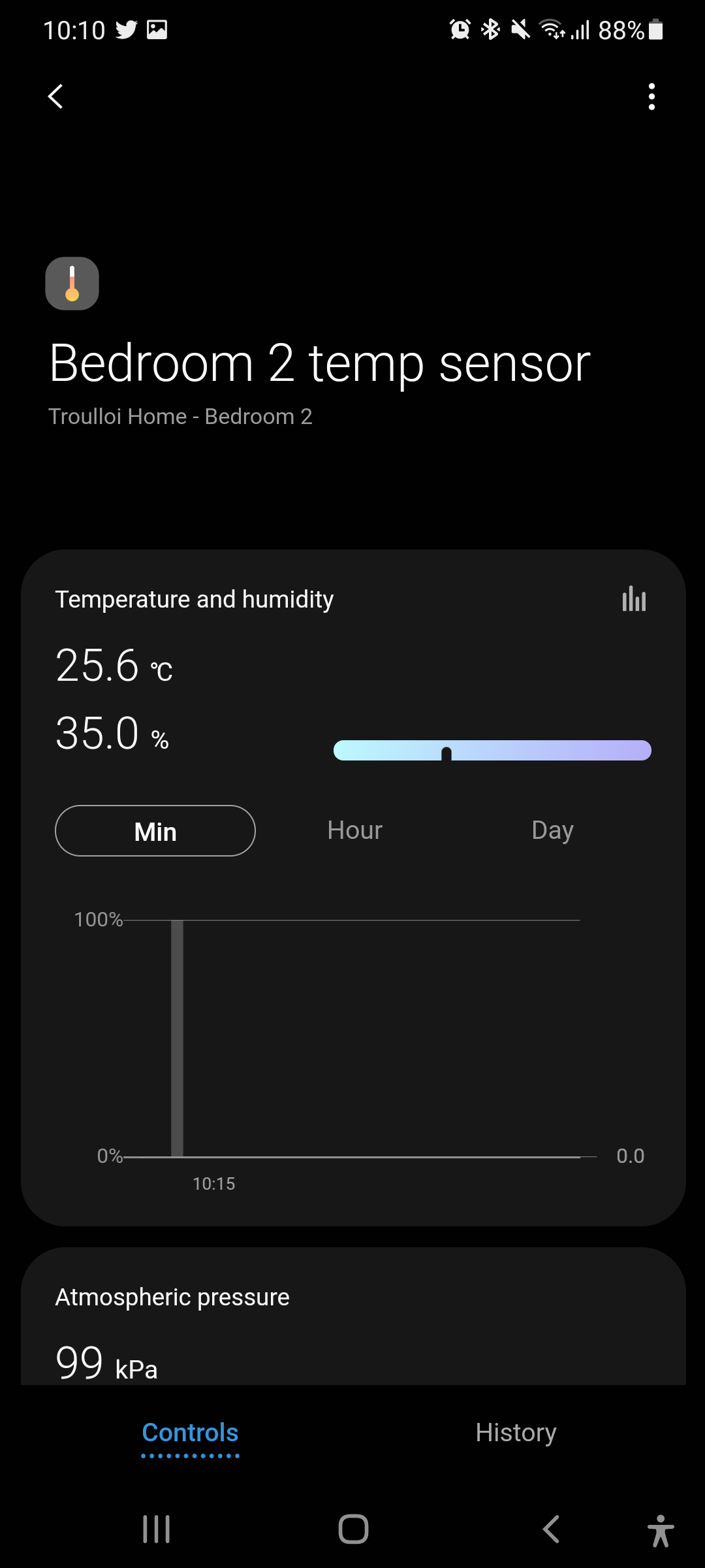 Temperature / Humidity Sensors History stopped Devices & Integrations