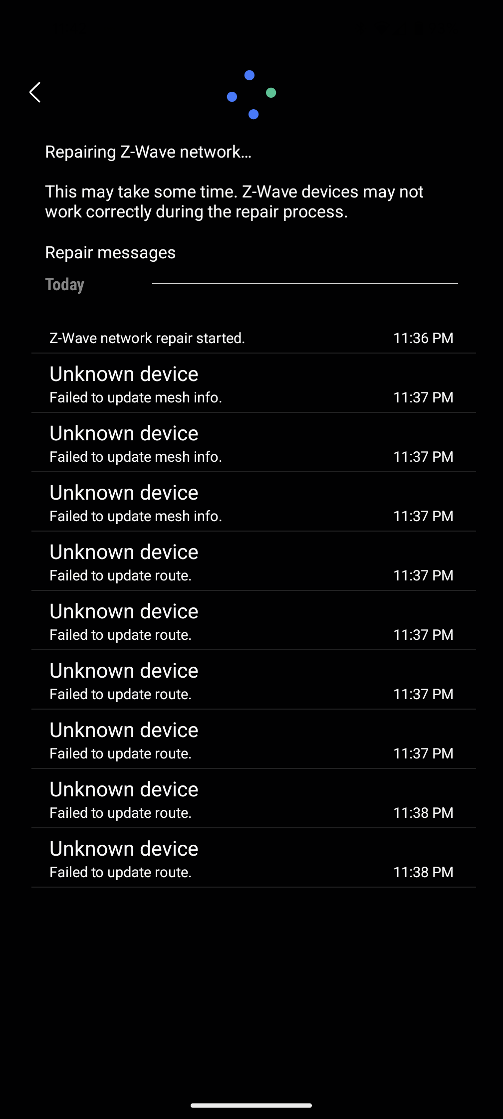 ZWave Repair Fail Mystery Devices Devices & Integrations