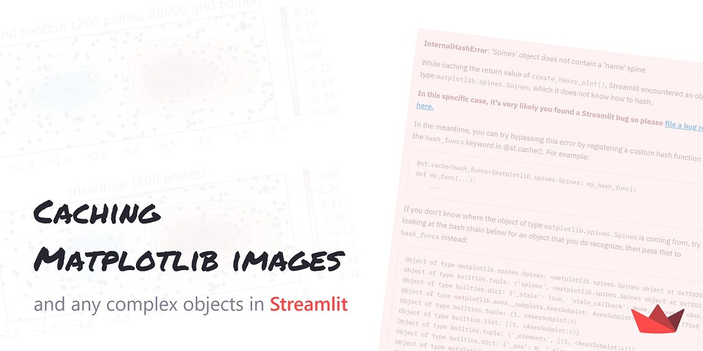 Using st.cache for Matplotlib figures (or hash_funcs for complex 