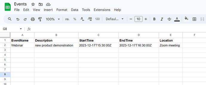 Google Sheets