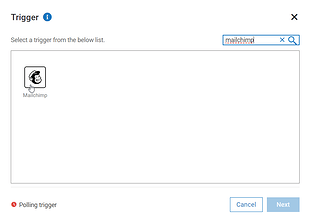 Search Mailchimp trigger