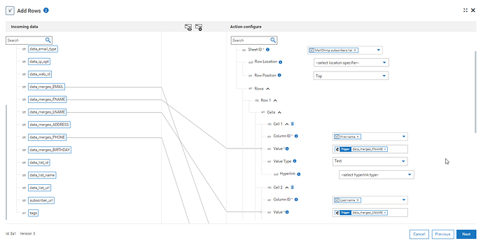 Smartsheet connector configuration