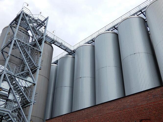 Several silos