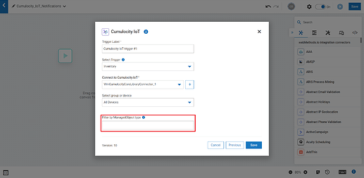 Filtering by type