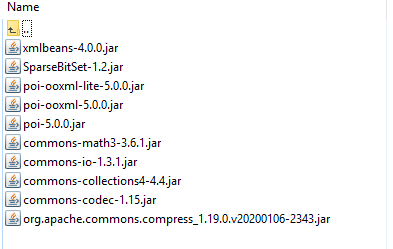 java lang ClassNotFoundException  org.apache.poi.xssf.usermodel