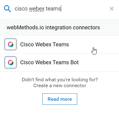 Cisco Webex Teams connector