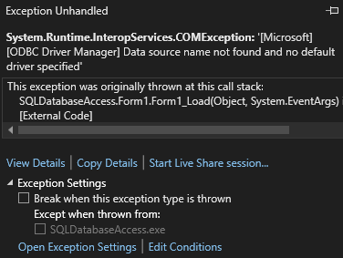 Developing An Application With Visual Basic .Net That Connects To A Database  Using Connx32 And Adob.Connection - Connx - Software Ag Tech Community &  Forums