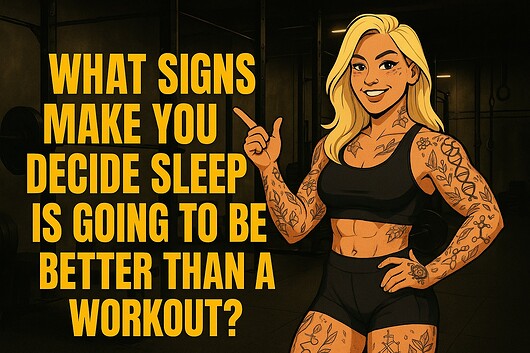 What makes you decide to Sleep vs. Working out