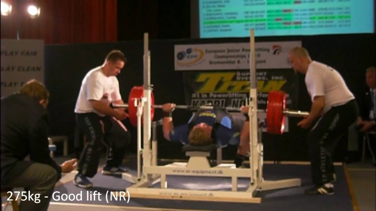 Carl Yngvar Christensen 1025kg total @ +125 JEC 12/6-10