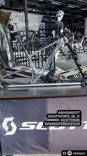 LOVES SCOTT BIKES shared a post on Instagram: "🧐🧐🧐 2022 SPARK - X-RAY @ebikepro 
・・・
Wir sind es gefahren 🥰 das brandneue #SCOTTspark und wollen nur noch das… #fastisfun …in kürze in unserem BikeSTORE #ebikepro #badneustadt PS. Wir können auch ohne...