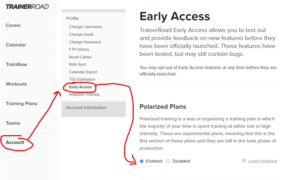 How to access POL plans - Training - TrainerRoad