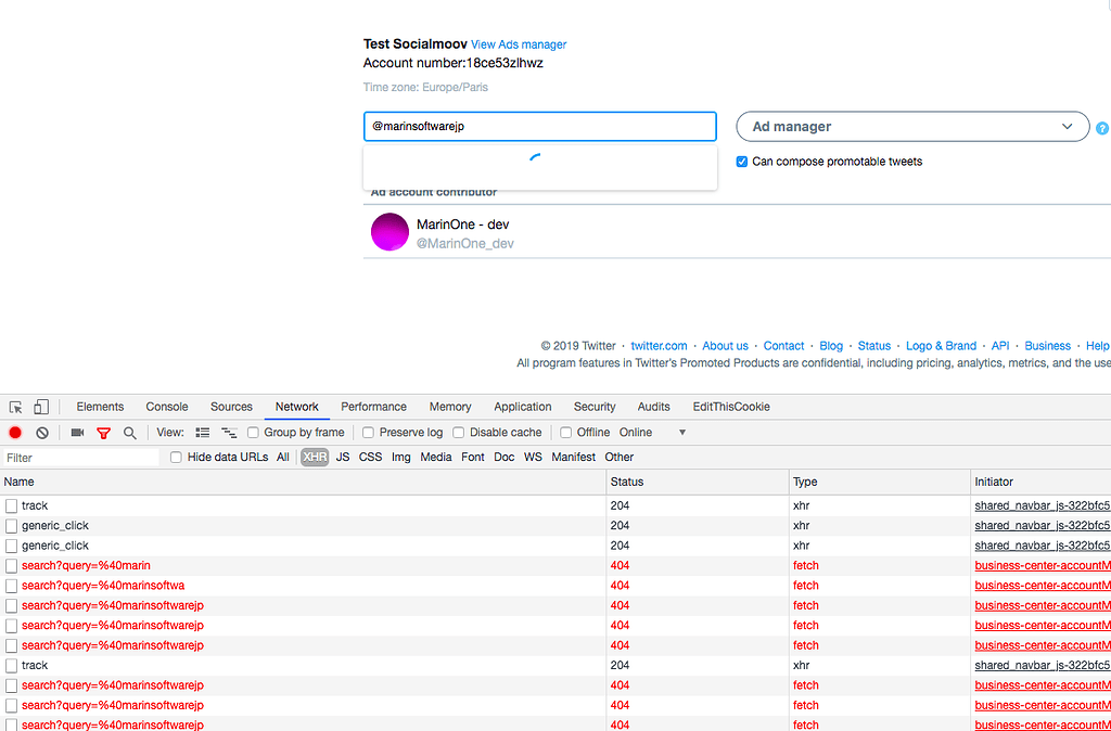 Twitter Ads Manager can't add a new user Advertiser Tools and APIs