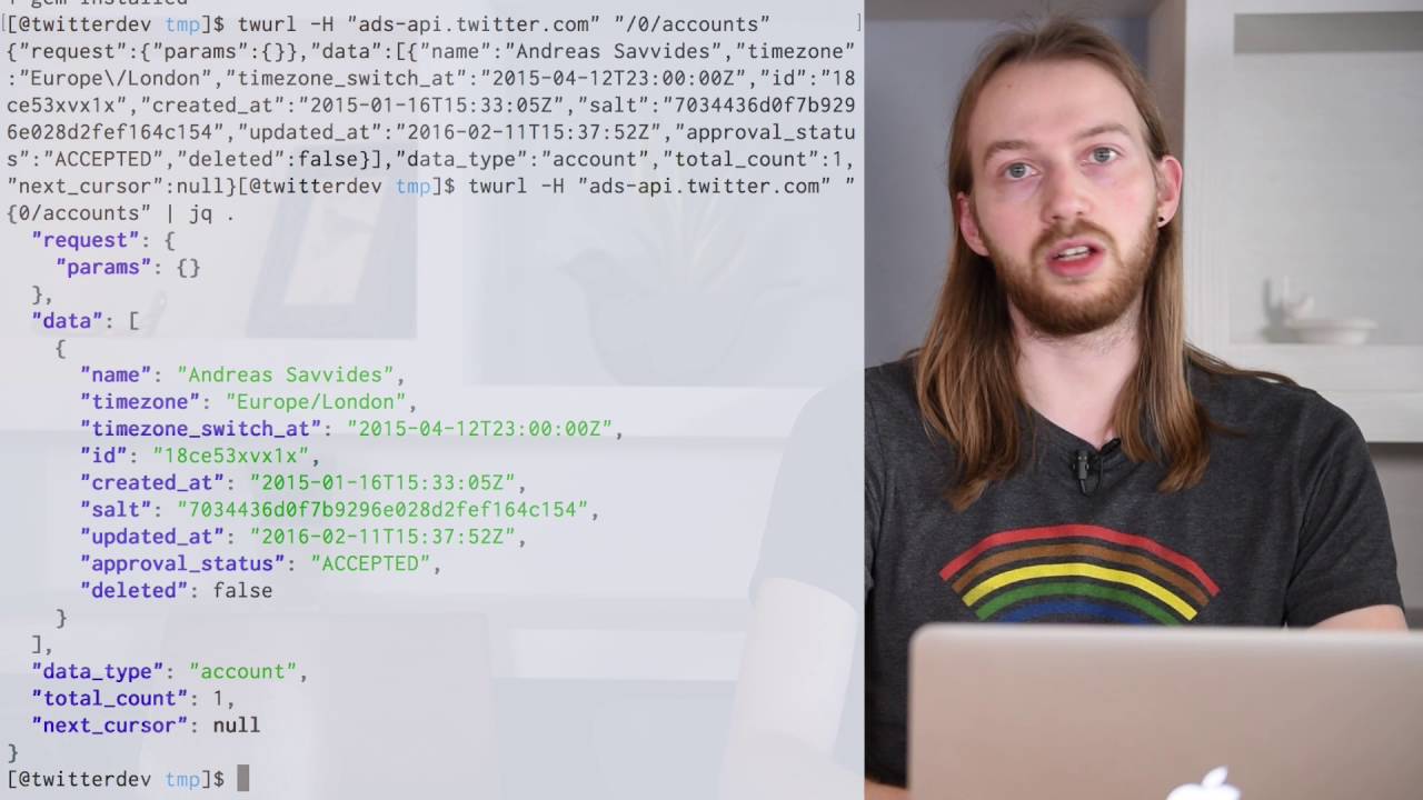 What does a request for an ads api call look like, and what are the ...