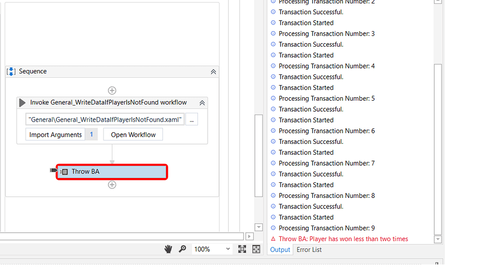 Throw activity in reframework Help UiPath Community Forum