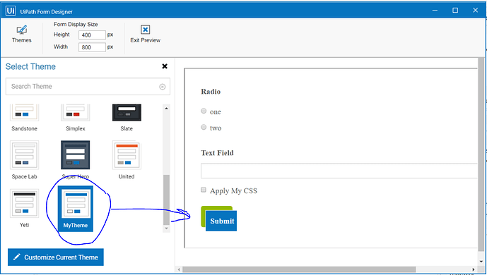 Customizing Form Themes - Forms - UiPath Community Forum