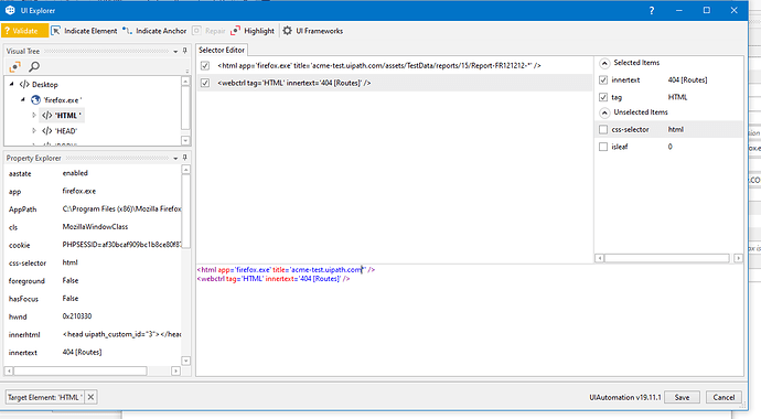 ui explorer modified