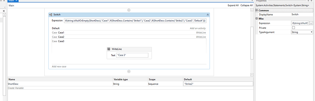 Switch case using String value in UI-path - Help - UiPath Community Forum