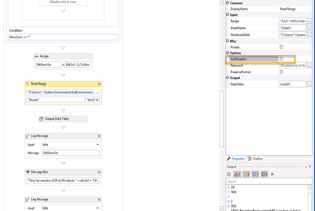 Variant following the Read Range Headers Help UiPath Community Forum