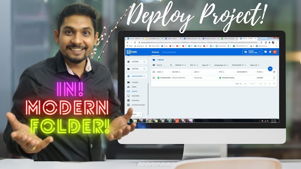 Deploy Project in Modern Folder Using Machine Template Video