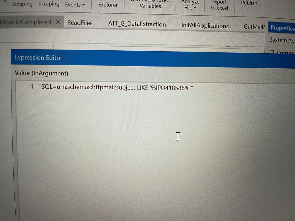 Filter Outlook Mail with Subject that Starts with Specific word/ letter