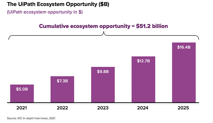 uipath ecosystem opportunity graph idc uipath economic impact white paper
