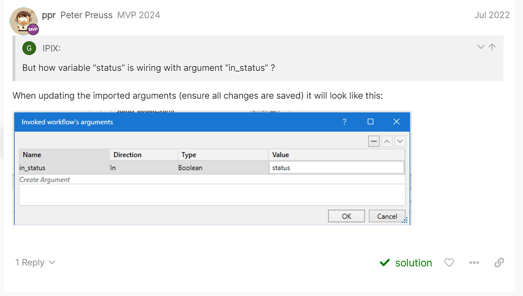 How to set boolean value to arguments studio uipath community forum