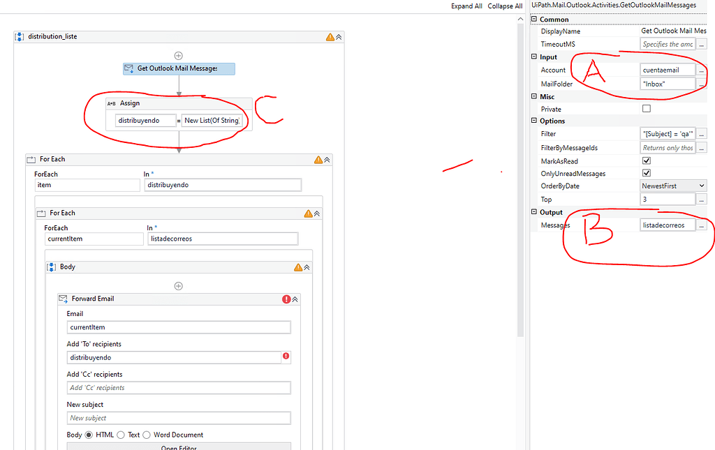 List distribution emails Activities UiPath Community Forum