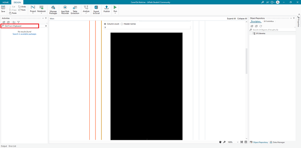 Simple question about "Get From Clipboard" option doenst appear