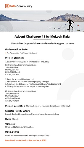 UiPath Challenges Mukesh Kala