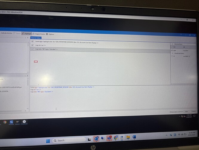 The image shows a computer screen displaying software with a graphical interface for managing automation scripts or tasks. (Captioned by AI)