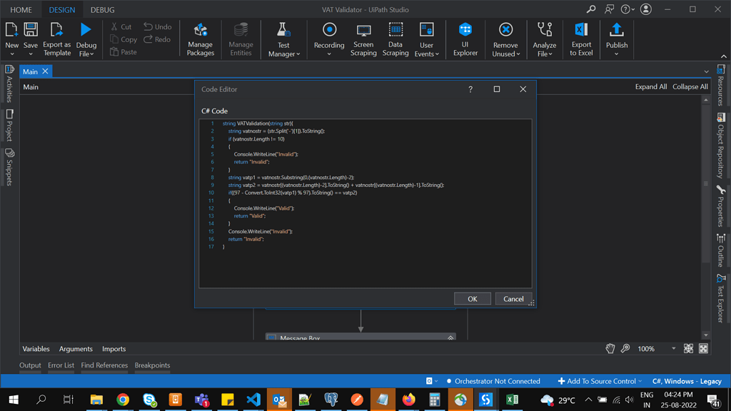 Invoke code returning empty results activities uipath community forum