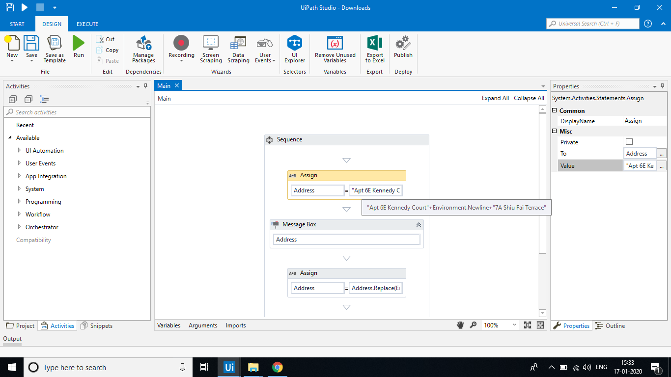 Text in new line, get in one single line Help UiPath Community Forum